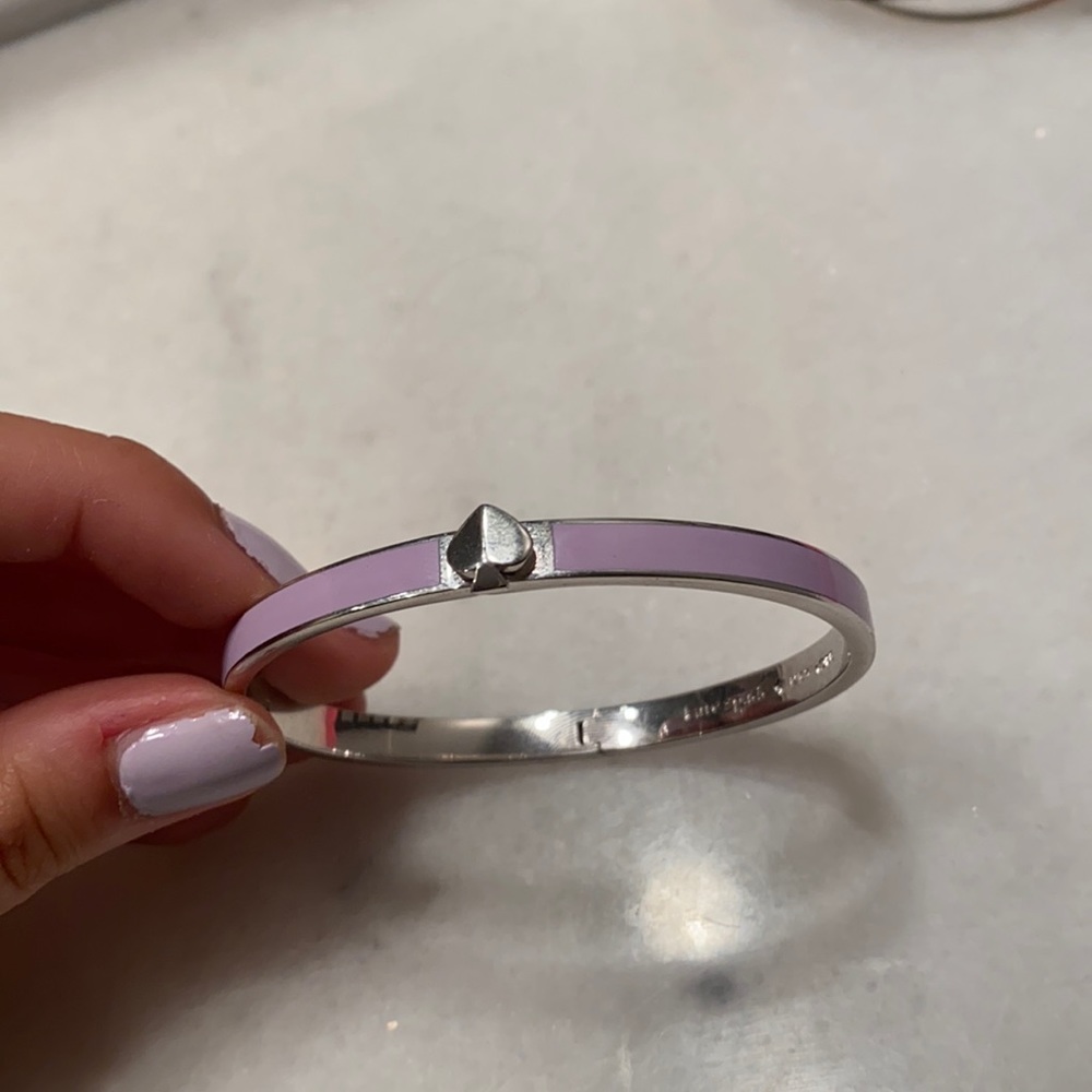 Kate Spade Lavender and Silver Bracelet